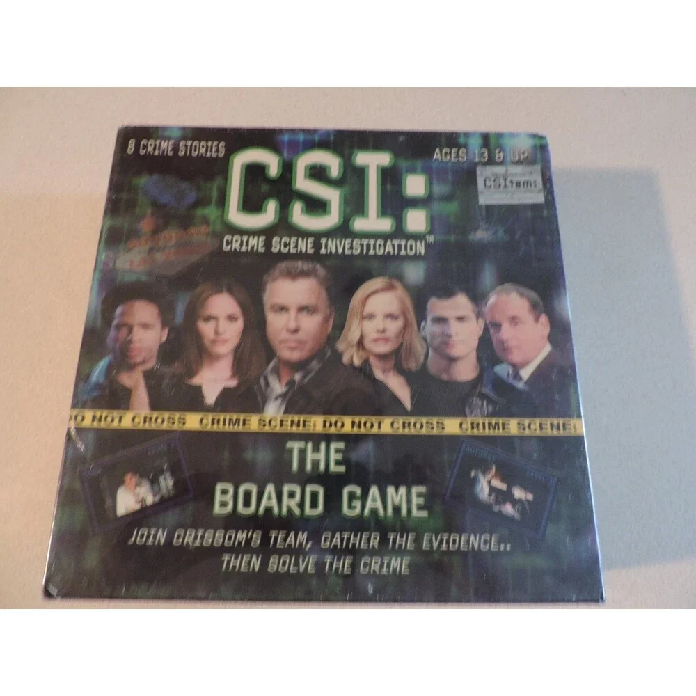 CSI: CRIME SCENE INVESTIGATION THE BOARD GAME, 2004 NEW IN SEALED BOX!